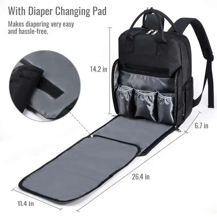 
Portable Set Mummy Baby Travel Bed Diaper Bag Baby Bags for Mothers 