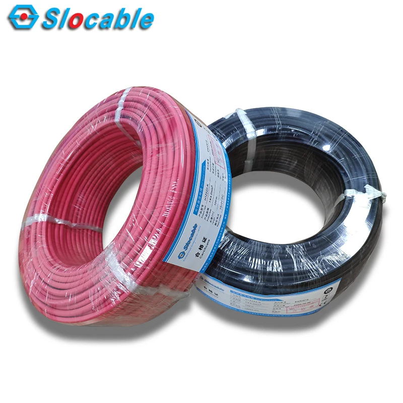 Slocable 4mm Single Core Wire 1500v Solar Photovoltaic Cable awg Electric Discount Wire Solar Cable Price