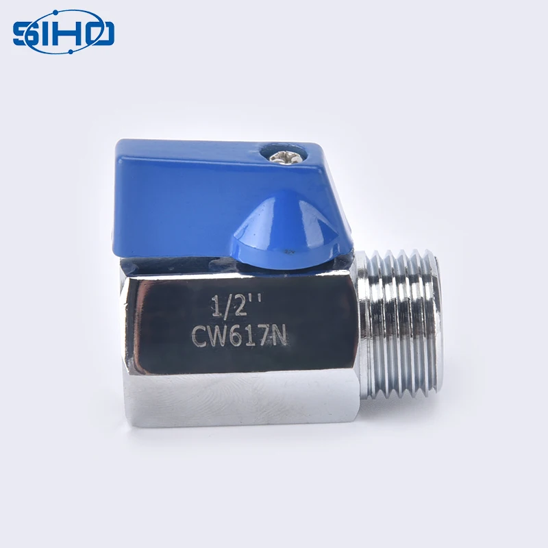 FM Mini Ball Valve Factory Direct Brass China Standard Yellow Brass Color Safety Manual Medium Temperature General Rubber OEM