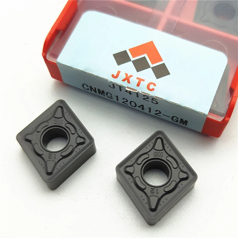 Tungsten Holding Jiangwu CNMG 120404 120408 120412 GM JT4125 CNC lathe blade for steel parts External turning tool bar Cutting