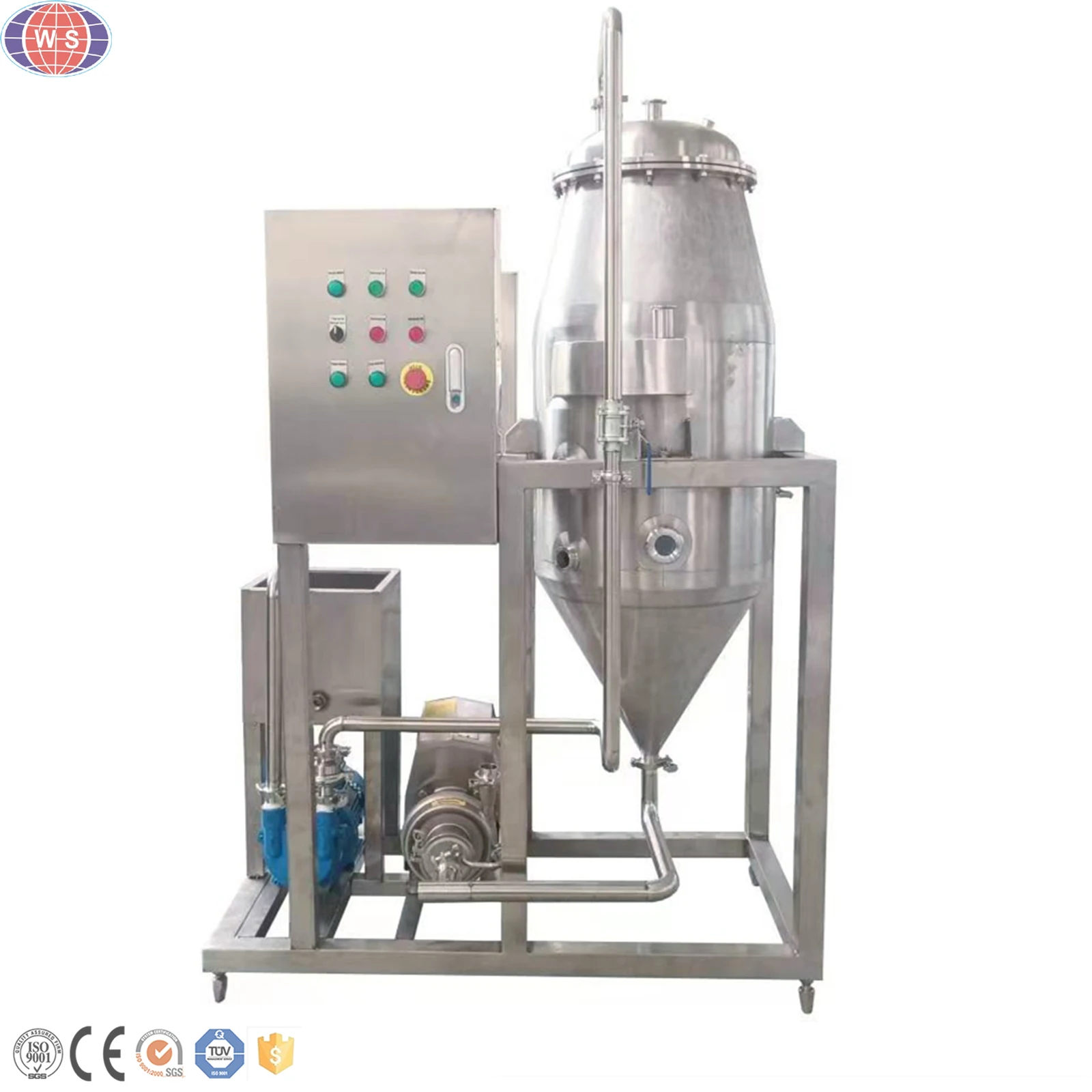 Fully Stainless Steel Degassing Machine 1000-5000l Juice Milk Vacuum Degasser For Sale