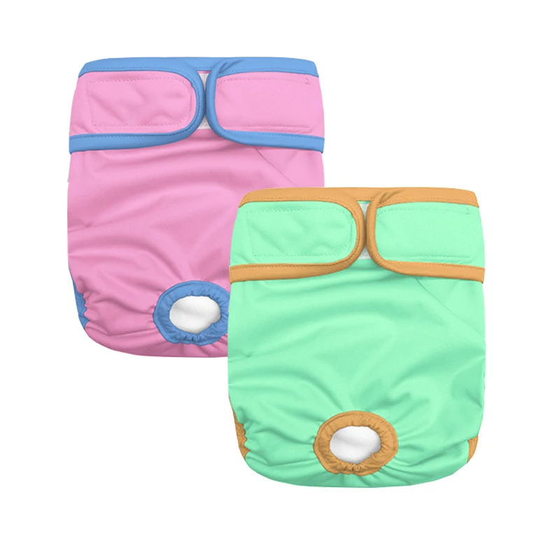 Natucare BSCI reusable dog diaper hole less prints reusable female dog diaper for pet