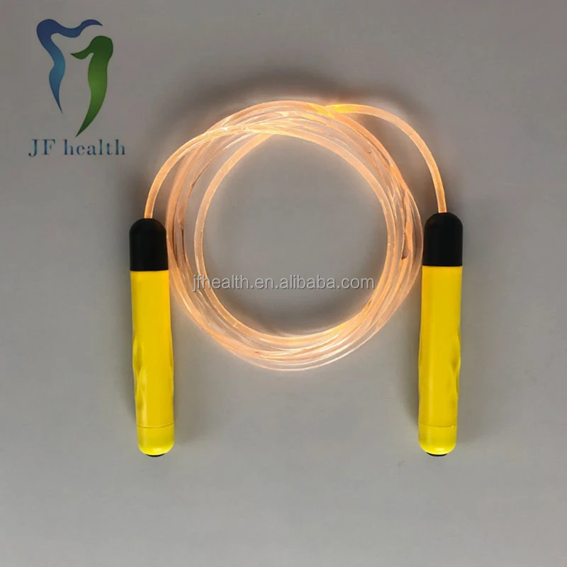 Wholesale creative plastic glowing children adult skipping rope fitness weight loss luminous jump rope