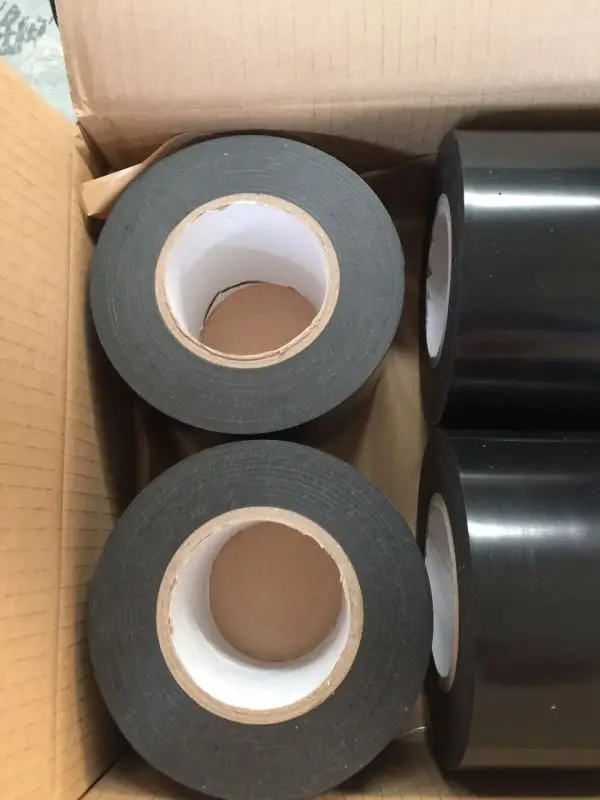 black color Polyethylene pipe wrap tape for oil gas pipeline protection
