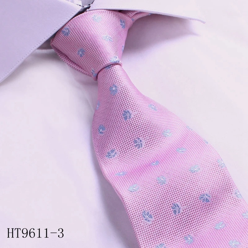 Классические мужские галстуки HT9610 в полоску и клетку из 100% полиэстера