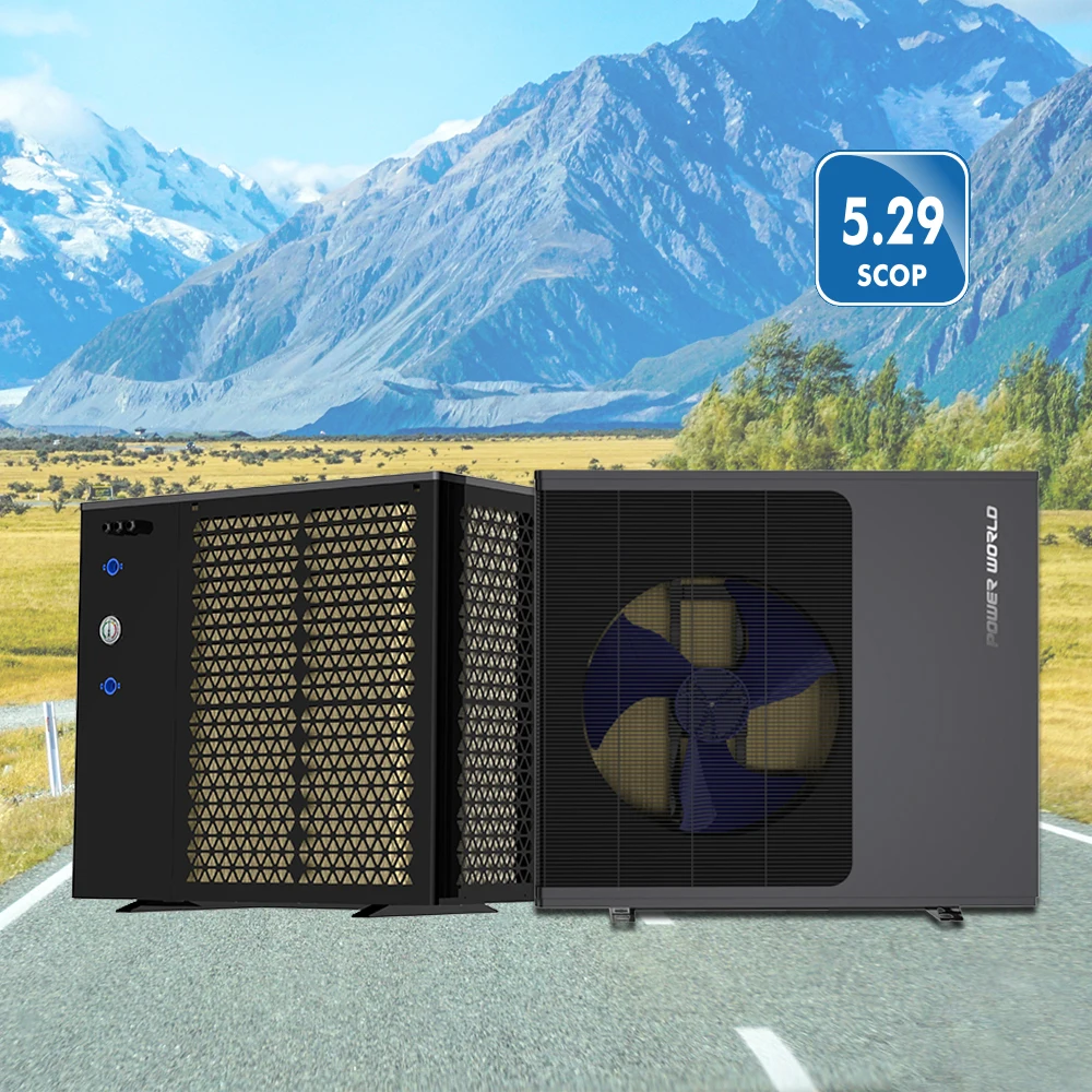 Erp A+++  R290 heat pump new energy wired controller air/water monoblock heat pumps r290