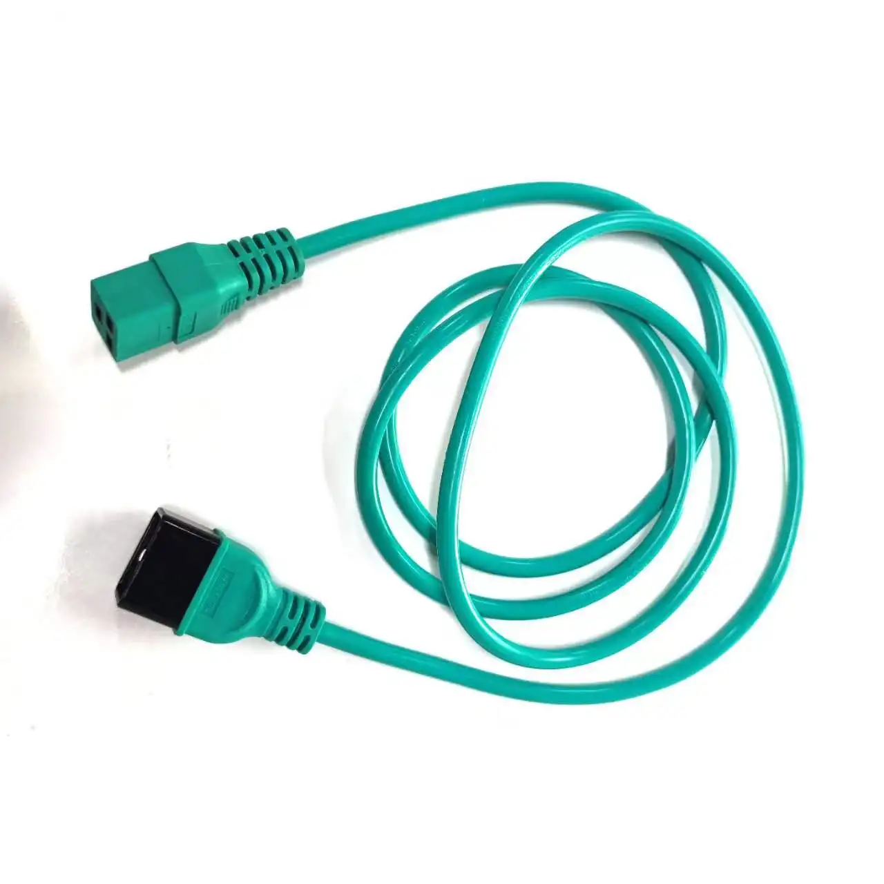 Green AC Power Cord IEC320 C19 to C20 Extension Cable 12 AWG 20A 250V