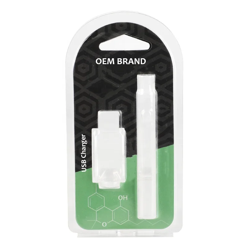 UKETA OEM brand battery pen packaging boxes custom logo cartridge package plastic box with USB charger