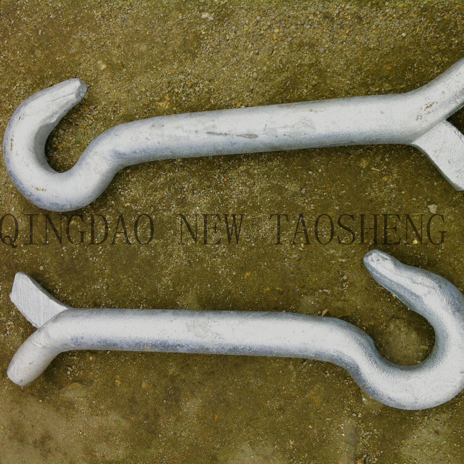 Chinese electric suspension anchor hook HDG pig tail hook