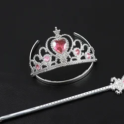 Оптовая продажа, маскарадный костюм Эльзы из мультфильма «Холодное сердце» для вечеринки, торжества, вечеринки, нарядного платья, принцессы, очаровательные тиары для девочек