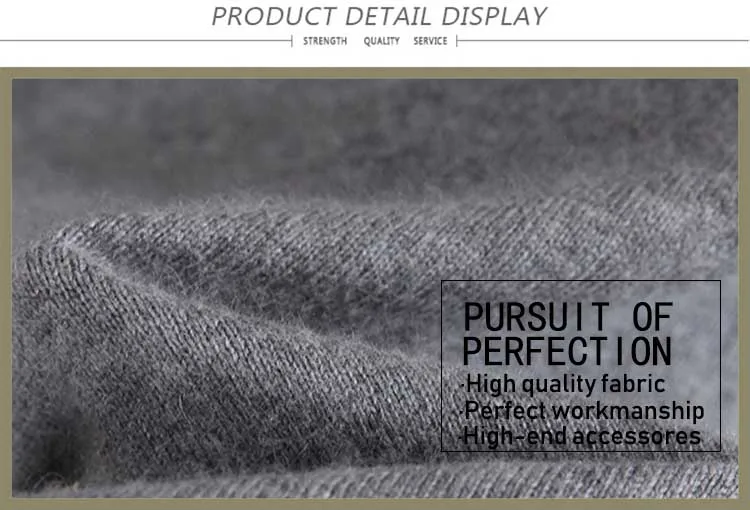 Custom long sleeve knitted solid color men pullover Merino wool sweater