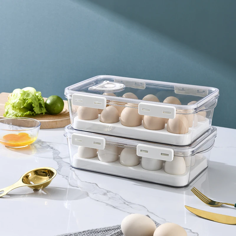 plastic fridge rolling egg holder,fridge organizer and storage clear for kichen