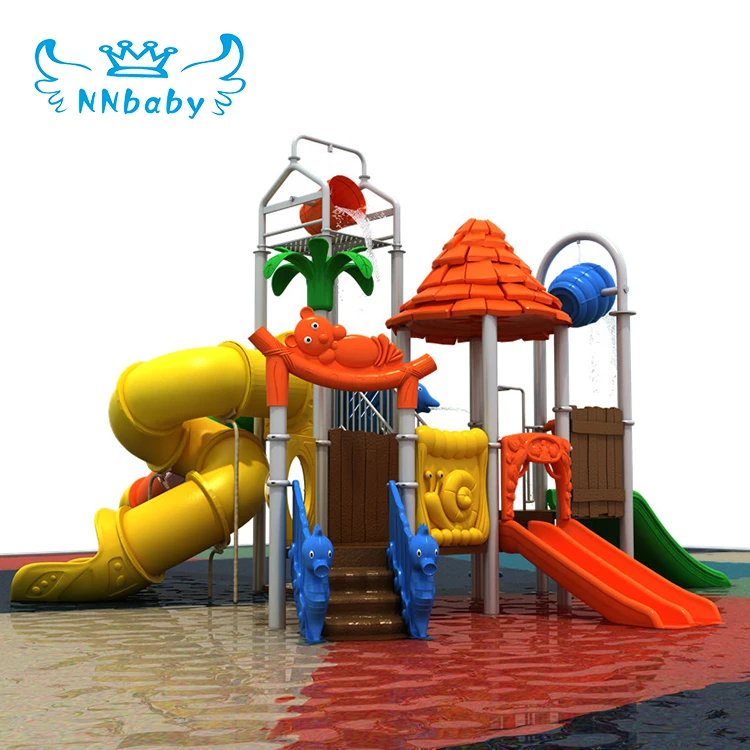 NNbaby high quality child sand play area equipment with plastic slide kids water park playground water slides prices commercial
