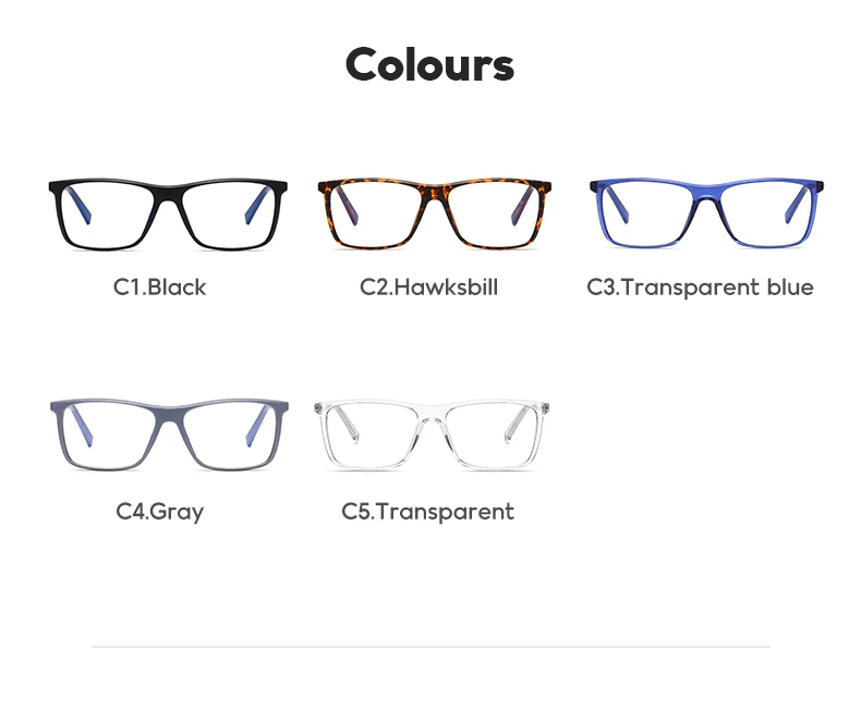 Fashion Eyewear  TR90 Light Men Women Anti Blue Light Glasses