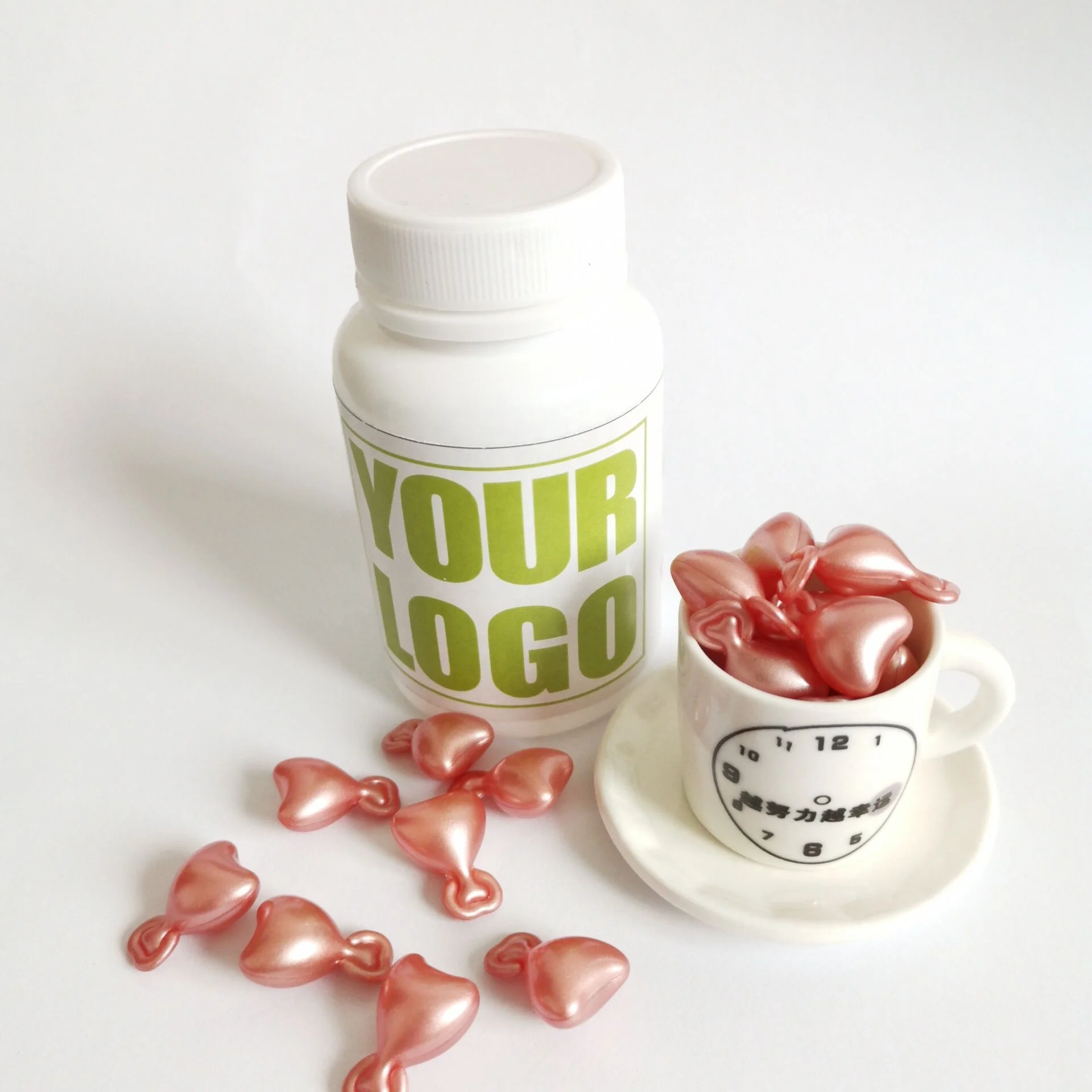 OEM Private Label Skin Care  Facial Serum with Vitamin C Organic Face and Neck Serum Capsules