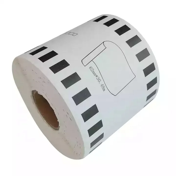 Совместимость DK-22205 DK22205 DK 22205 DK2205 черная и белая самоклеящаяся термобумаги рулона этикеток для принтера Brother