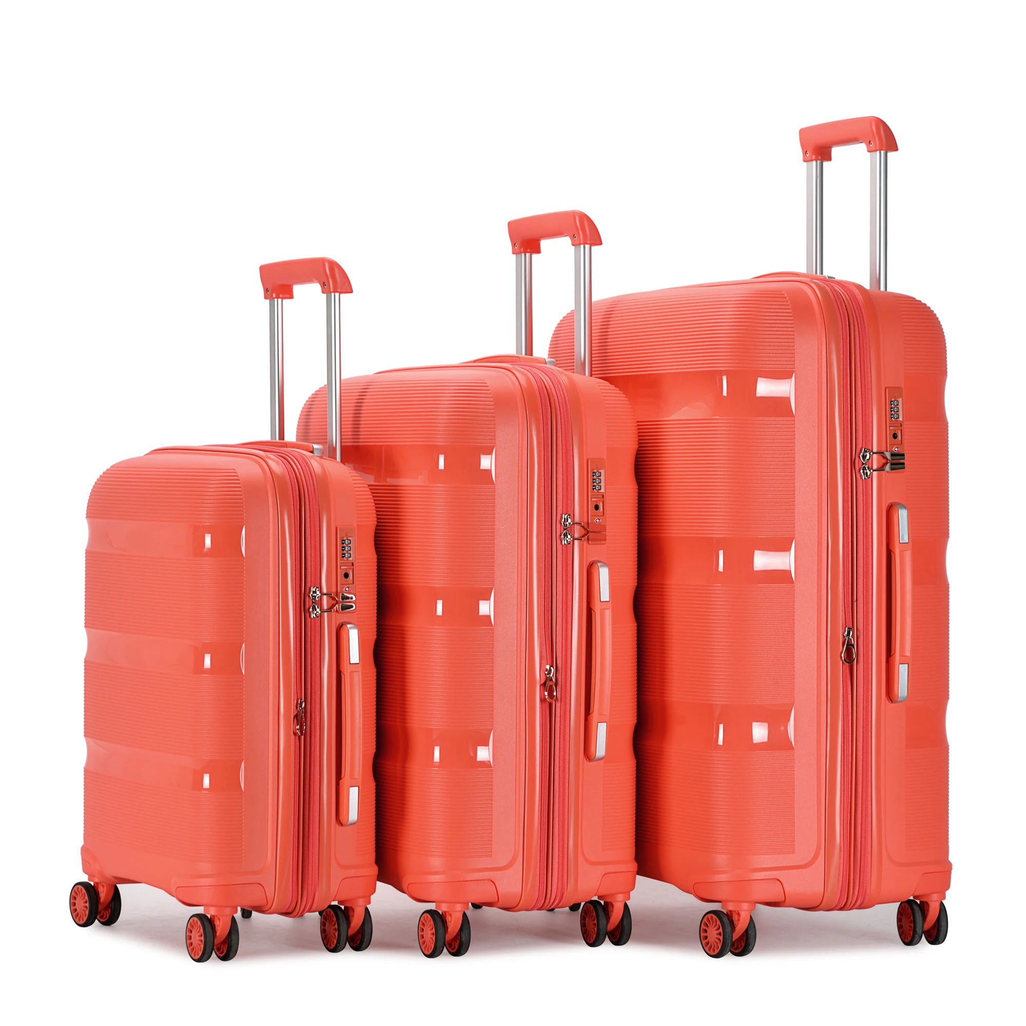 RESENA  Factory  Manufacturer   New food grade 100% NEW PP material  Anti-throw wear-resisting Carry On Trolley  Luggage