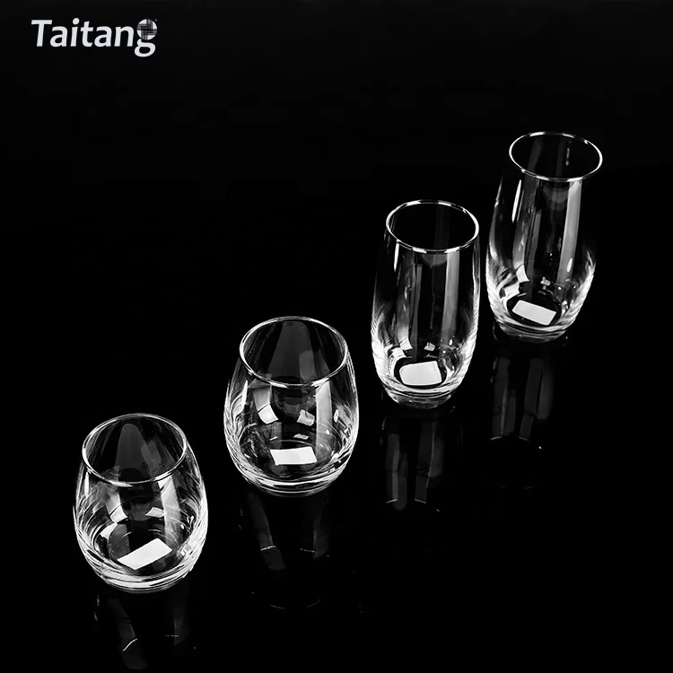 Factory Manufacturing Crystal Glassware Heavy Tall Highball Straight Water Glass Cups Glassware Drinking