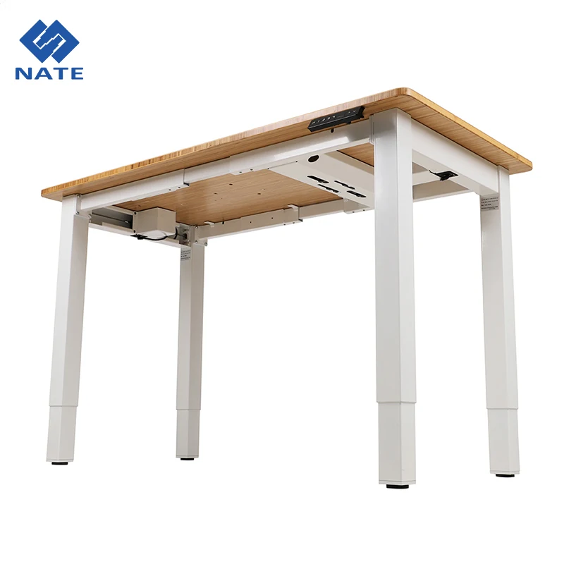 Commercial Office Meeting Conference Table Electric Height Adjustable Desk Dual Motor Adjustable Standing Computer Desk Frame