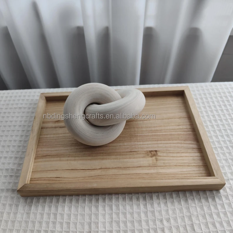 Link Wood Chain Link Decor Wood Knot Decor natural wooden ring