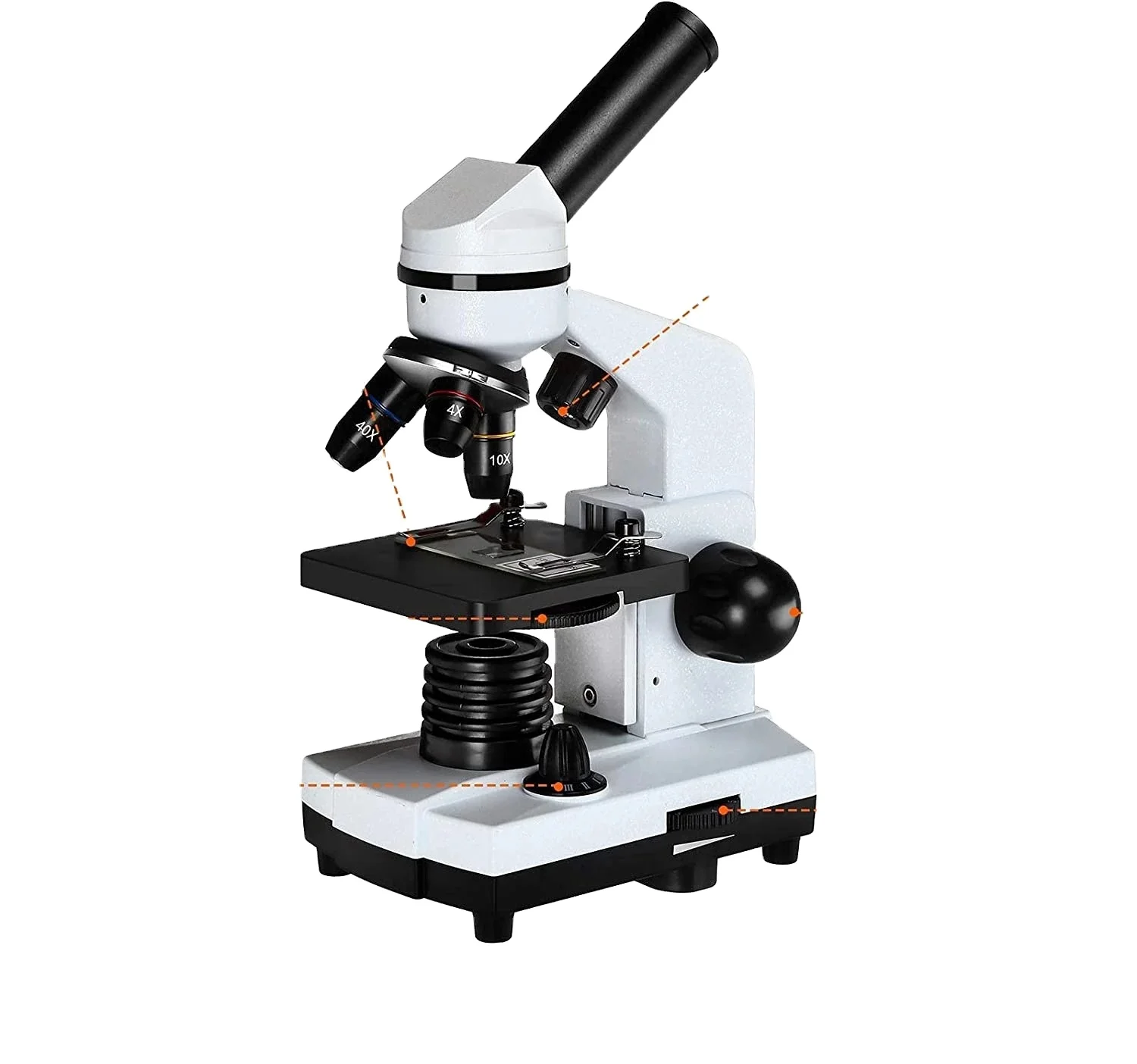 Electron Biology Microscope 1600X Led light  6 Color Filter Slides cell Observation Microscope Optical microscope digital micros
