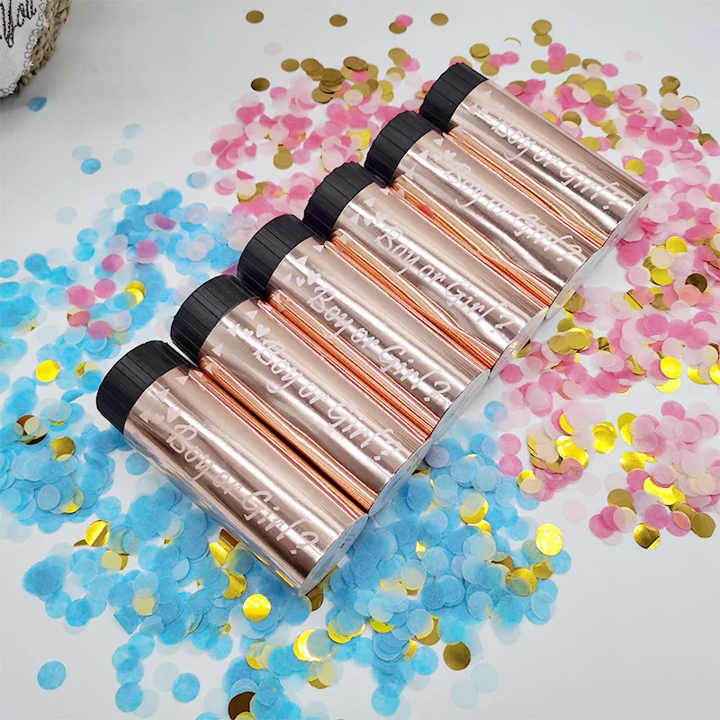 Объявление о поле Свадебные душ Confetti Cannon по индивидуальному заказу Свадебные и вечерние туфли юбилей новогодний пуш-ап Confetti Poppers