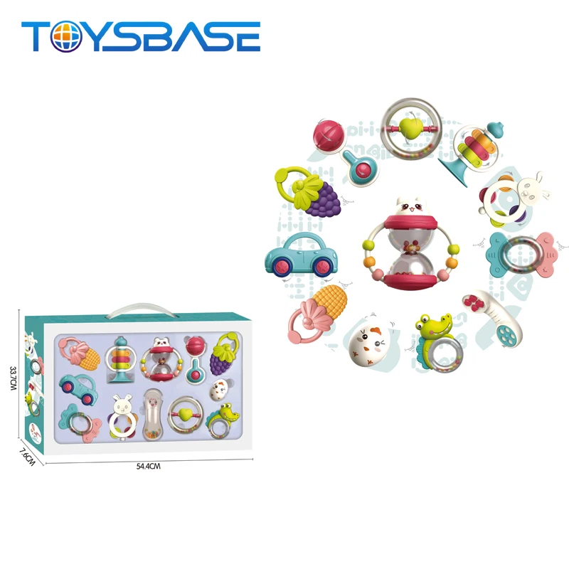 Soft Hand Bell Play Set 12PCS Baby Rattle Teething Toys