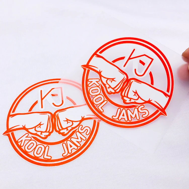 Custom Screen Printed Logo Clothing Heat Press Tag Label Personalized Private Heat Transfer Designs for Tshirts