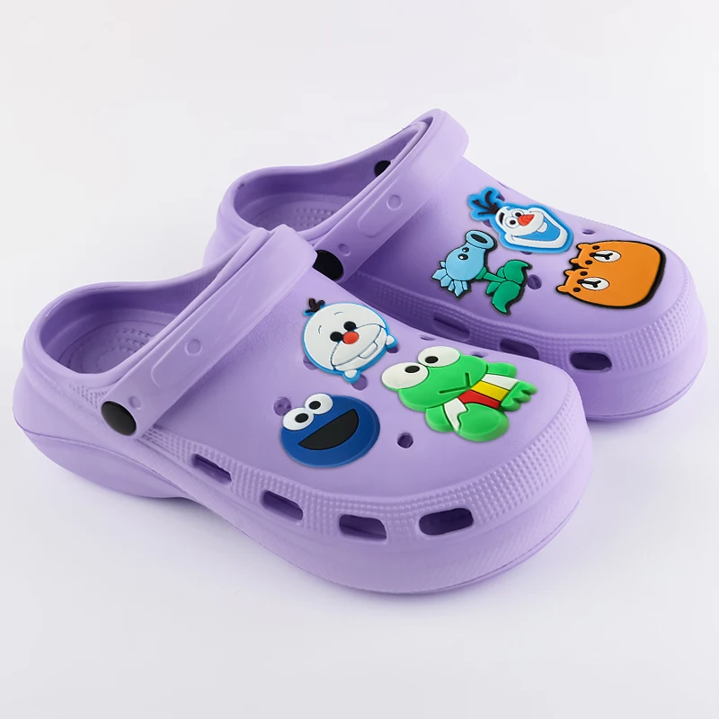 Shoe Accessories New Style  Cute Cartoon Beautiful Reserve Price Pvc Material Clog Decorations Garden Shoe Flower  Cartoon Shoe Charm