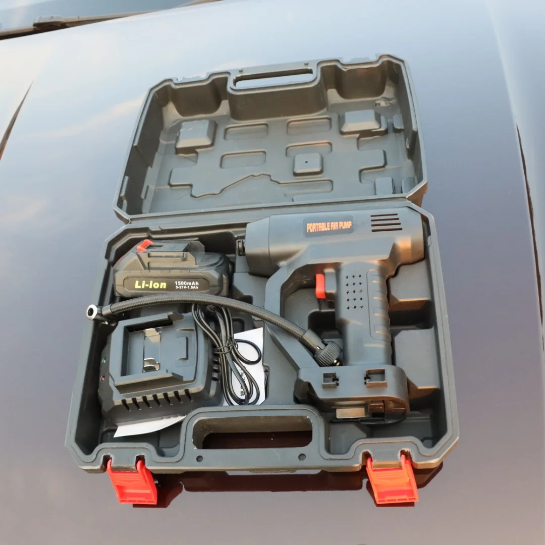 Rechargeable Cordless Intelligent Digital Car Tire Air Inflator Air Hawk Pro Automatic Cordless Tire Inflator DC 12V