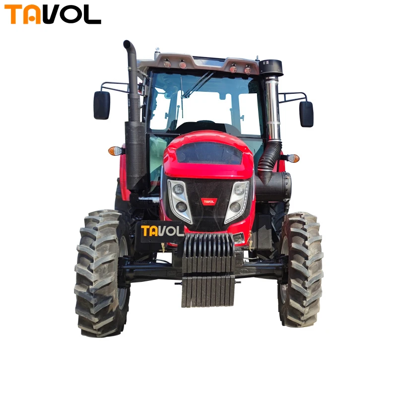 YTO 6-ти цилиндровый дизельный двигатель 4 колеса трактора 120hp с фронтальным погрузчиком