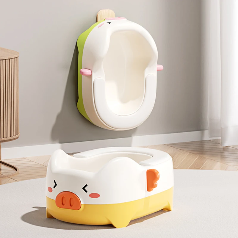 Cartoon pig potty training toilet seat plastic bathroom baby buttocks washbasin wash basin