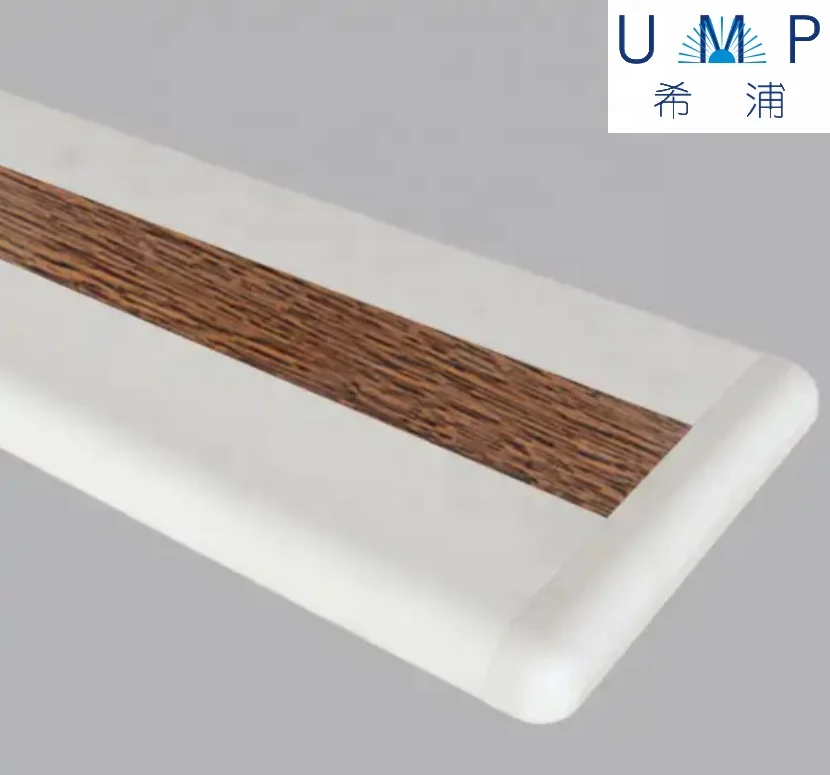 Nursing home corridor bump rails PVC corridor security against the wall railing