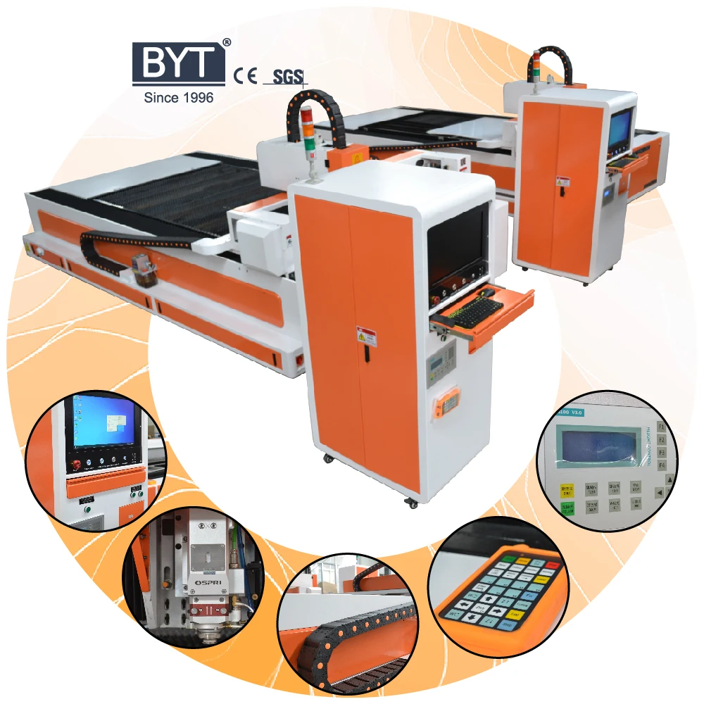 CNC 3015 Metal Sheet Tube Pipe 3kw  New Design Fiber Laser Cutting Machine