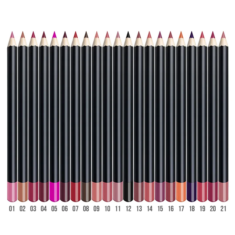 Deluxe Ultra Fine brown Lip Liner Private Label Nude Pink Pencil Long Lasting Matte Makeup