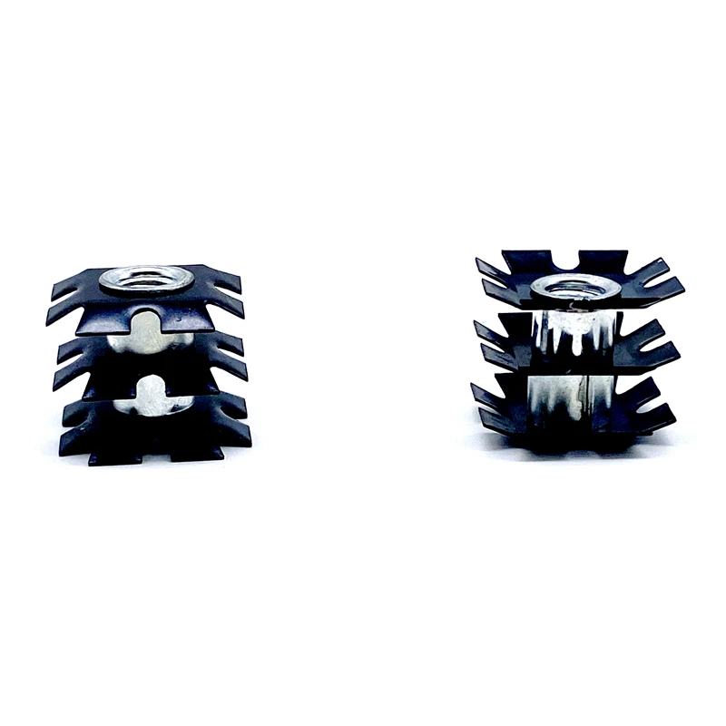 China factory price M5 M6 M8 M10 M12 tube connecting nut 1/4 3/16 5/16 3/8 crown nut star threaded tube insert nut