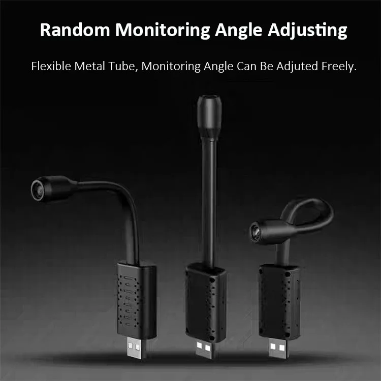 V380 Wireless Mini WiFi IP Camera  HD 1080P USB Cable Portable Body WIFI CCTV Camera