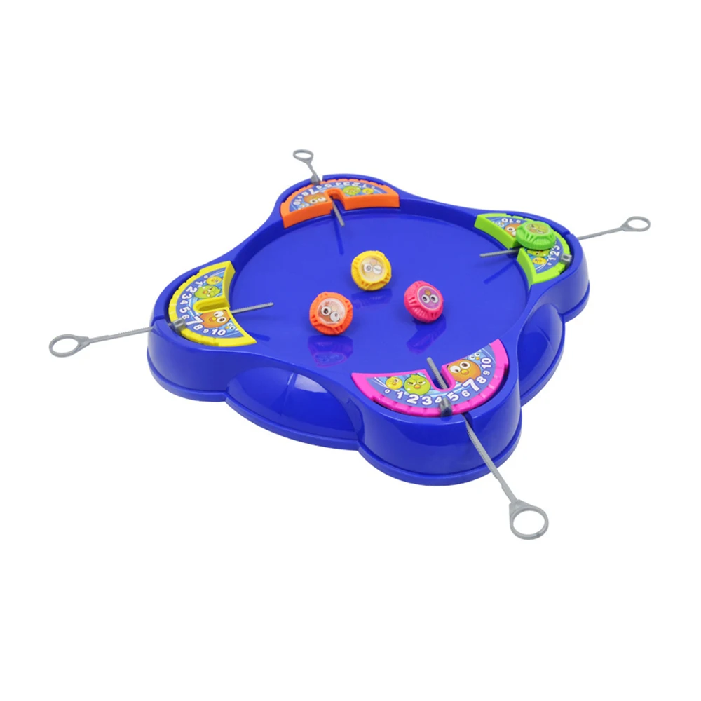
Plastic 4 player rotation super spinning top board game classical toys for kids 