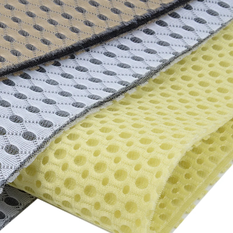100% Polyester Mesh Fabric 3d Air 150-220Gsm Breathable Sandwich 3D Air Mesh Fabric For Mattress Floor Mat