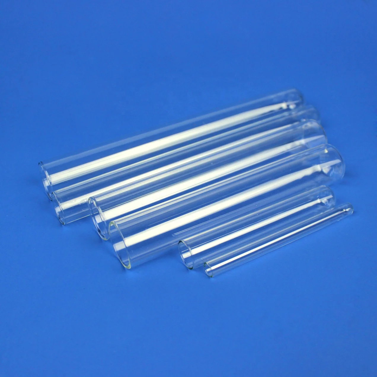 HM High temperature heat resistant large diameter UV lighting optical fused clear quartz glass cylinder capillary test pipe