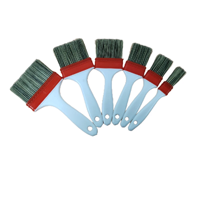 High quality paint brush 1-5inch nylon brush plastic hair planting paint brush