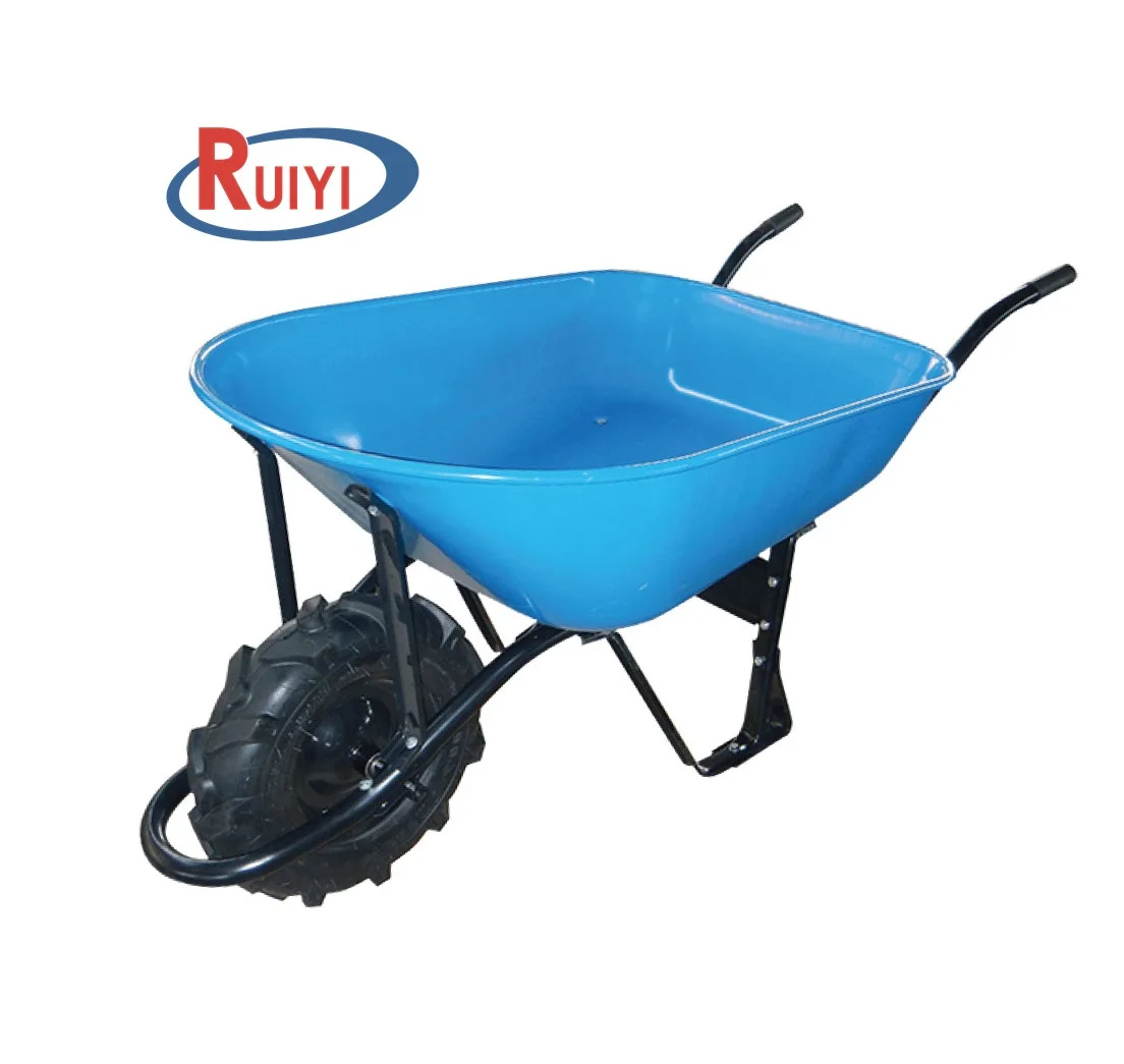 Concrete wheelbarrows Heavy Duty carretilla for South America Garden Wheelbarrow with Load 200kg Construct Wheel Barrow