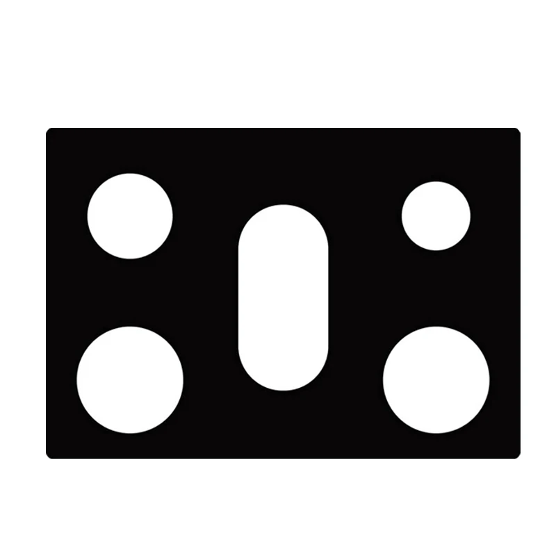 5-well 0.2mm Mat High temperature resistant non-stick cleaning mat PTFE gas stove protection mat