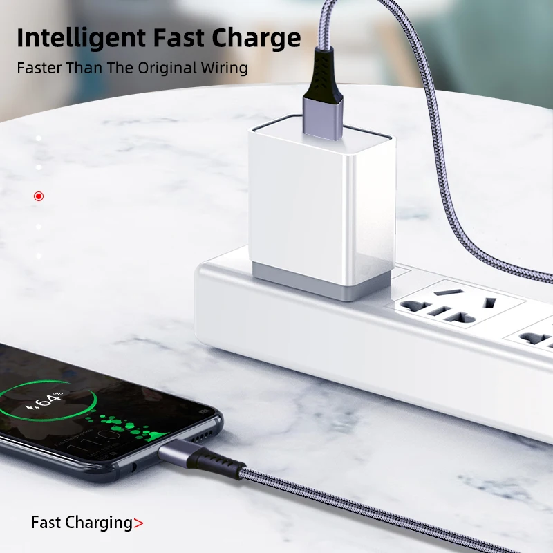 
2021 wholesale hot sale product cheap price micro usb charging cable 1m 2m mobile phone data cable for micro/type c/i-product 