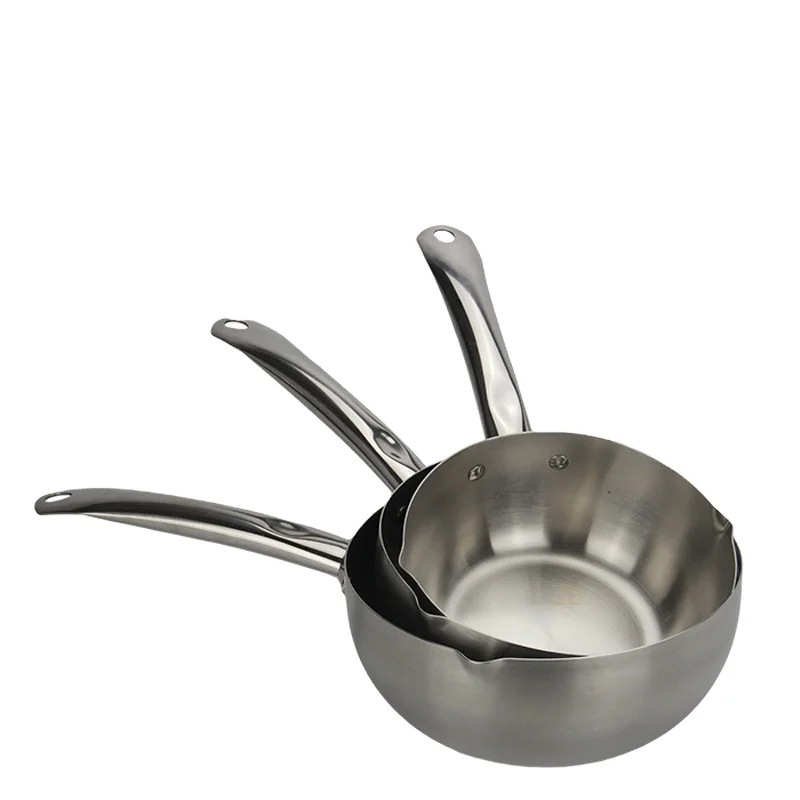 Factory direct selling stainless steel 18/20/22 cm die cast cooking pot mini sauce pan,stainless steel Korea pot