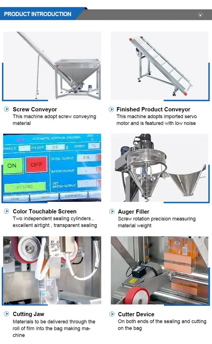 Multi-function parcel of Auger сверлы, filler is high precision control PLC powder packing machine