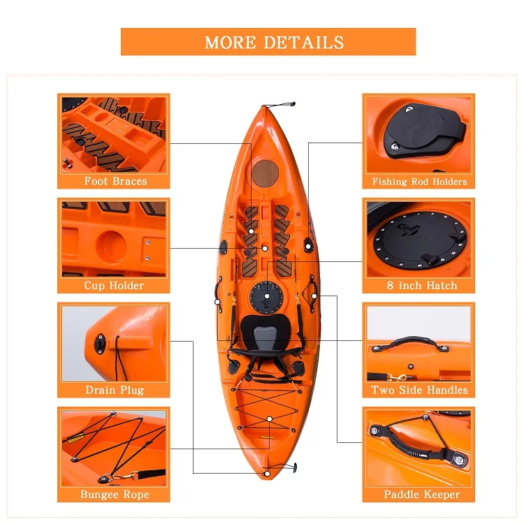 WOOWAVE Canoe Kayak With Kayak Accessories