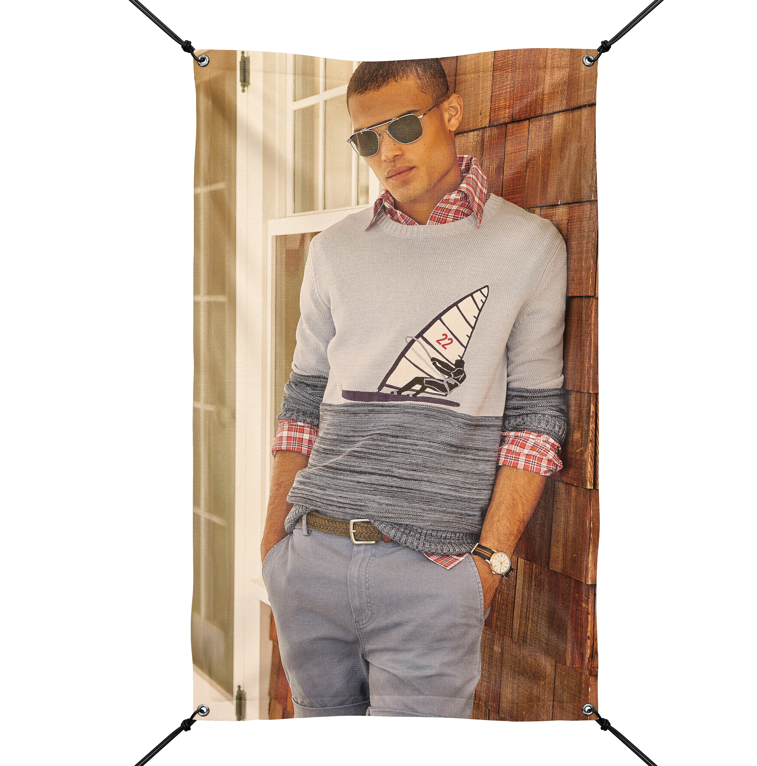 Digital Printing on Vinyl Mesh banner/ Full Color Printed Banner Vinyl Sign/ Advertising Banner with Grommets