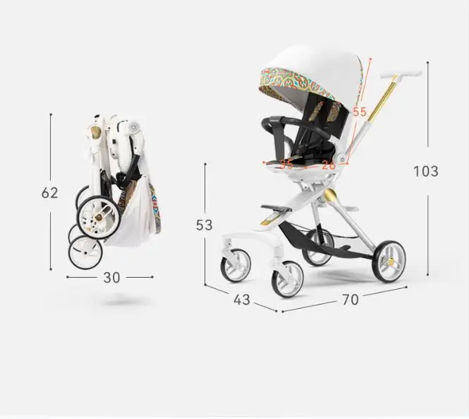 wholesale factory price popular fashionable light weight portable baby stroller