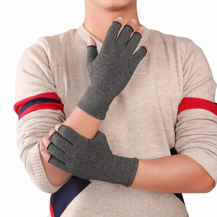Breathable & Moisture Wicking Fingerless Design Arthritis Hand Compression Gloves to Alleviate Rheumatoid Pains& Muscle Tension